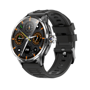 Montre connectée 4G Android 3+32 Go AMOLED avec caméra rotative, GPS, WiFi, bracelet en silicone unisexe, boîtier rond - Product Image 3