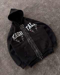 Men and <b>Women</b> Two Piece Tracksuit Set KASH TALK Hoodie and <b>Jogger</b> Pants <b>Outfit</b> Streetwear Fashion. - Product Image 5