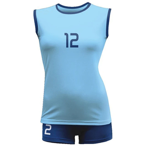 ODM OEM uniformes de volley-ball pour femmes à séchage rapide de haute qualité conception personnalisée maillot à manches courtes sublimé ensembles élégants - Product Image 4