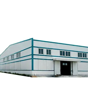 Prefabbricato in acciaio costruzione kit di stoccaggio capannone officina prezzo prefabbricato in metallo edificio Hangar luce struttura in acciaio magazzino