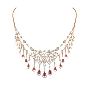 Collar Astra Glorious Diamond con Diamantes Naturales en Oro Blanco, Amarillo y Rosa, Certificado IGI, Joyería de Lujo de 18 Quilates - Product Image 1