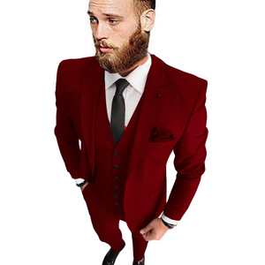 High Quality 2023 Blue Men's Blazer Jacket Low MOQ Plaid Long Coat Design Breathable Feature - Product Image 2