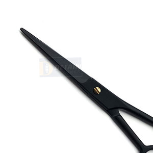Tijeras de peluquería personalizadas, tijeras de corte de pelo de 6 pulgadas con revestimiento de Color negro, tijeras profesionales de peluquería - Product Image 5