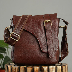 Custom Designer Men's Business Messenger <b>Bag</b> Fashionable Trendy <b>Waterproof</b> Genuine Leather <b>Crossbody</b> Sling <b>Bag</b> - Product Image 6