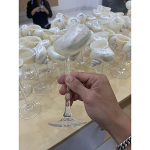 Gran oferta de copas costeras artesanales: elegantes copas de vino de concha marina, artesanías naturales para decoración de bodas - Product Image 1