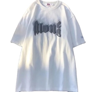 Qualité supérieure 100% coton pour t-shirt personnalisé avec logo 3D unisexe, style streetwear, écologique, coupe classique, coton lourd - Product Image 1