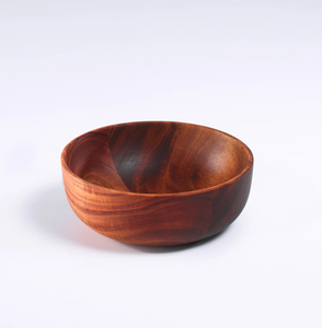 Traditional Wooden <b>Salad</b> <b>Bowl</b> Custom Logo High Quality Handmade Solid <b>Wood</b> Eco-Friendly Kitchen Utensils for Wedding - Product Image 5