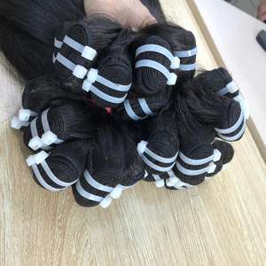 Extensions de cheveux humains vietnamiens naturels droits, super doublement étirés, cuticules alignées, trame de génie sans perte de poux - Product Image 3