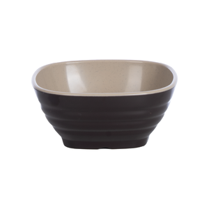 Tazón de Arroz Cuadrado de Dos Tonos Hokori 6807, Tazón de Comedor de Plástico ABS Duradero con Diseño Texturizado - Product Image 1