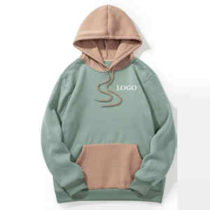 Pull à capuche épais en coton français pour hommes, épais, multi-poches, logo personnalisé, brodé numériquement, teint uni, 100% - Product Image 5