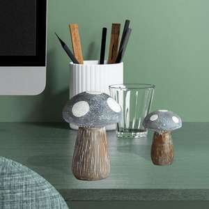 Grands piliers de champignon coulés objets décoratifs pour la maison et le bureau pièces maîtresses de champignon solide ornement de jardin à la maison pour Noël - Product Image 2