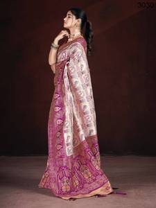 ชุดส่าหรีผ้าไหมสำหรับงานปาร์ตี้ - Product Image 3