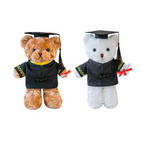 Ours en peluche de graduation personnalisé de 40 cm, ours en peluche diplômé avec chapeau, poupée en peluche, ours en peluche diplômé