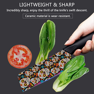 Couteau de chef en céramique professionnel en gros, 5 ensembles avec manche en plastique pour offrir en cadeau, prix d'usine - Product Image 5