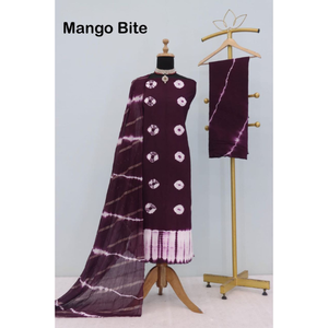 Costume indien bandhani en coton pur viscose Ensemble Kurta pour femmes Coton avec doublure séquence viscose Dupatta Royal Export - Product Image 5