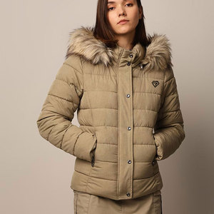 Chaqueta acolchada personalizada de diseñador para mujer, chaqueta con capucha de alta calidad, piel de oveja de satén transpirable para invierno - Product Image 2