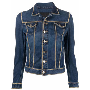 Venta en línea Mujer Jeans Chaqueta Color sólido Mujer Jeans Chaqueta Cómoda Mujer Jeans Chaqueta - Product Image 1