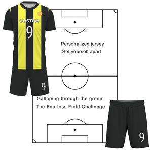 Camiseta de fútbol para hombre, camiseta de fútbol, uniforme de fútbol de manga corta, pantalones cortos de fútbol, uniformes de fútbol de entrenamiento - Product Image 5