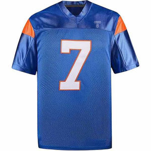 Maillot de football américain en mesh 2026 pour hommes, personnalisable avec nom d'équipe, impression sérigraphique pour adultes - Product Image 1