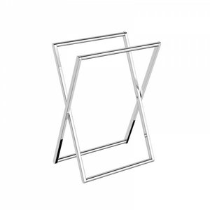 Porte-serviettes en métal en forme de T en laiton AK en or et argent fini porte-serviettes à base ronde pour la décoration intérieure/décor d'hôtel - Product Image 6