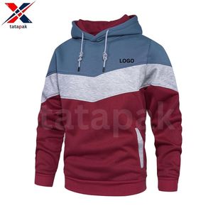 Sudaderas con capucha de poliéster 100% de calidad superior para hombre, sudaderas con logotipo personalizado de Color sólido de talla grande OEM TATAPAK, fabricante competitivo - Product Image 4