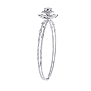 Fabulous 18K <b>Gold</b> Lab Grown Diamond Bracelet & <b>Bangle</b> Luxurious Jewelry Accessory - Product Image 5