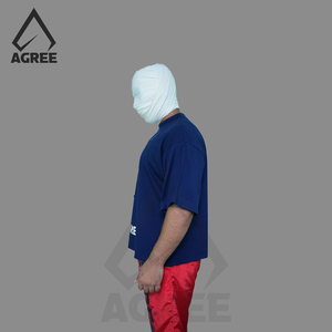 AGREE SPORTS T-shirt Homme Personnalisé Bleu Marine Coupe Boxy Épaules Dénudées Coupe Courte 100% Coton Épais Imprimé Vente en Gros - Product Image 5