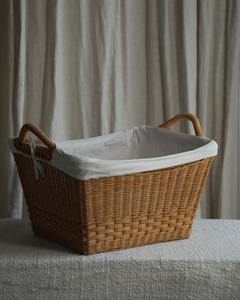 Grand panier à linge en rotin fait à la main, panier de rangement en osier naturel tissé à la main, organisateur et décoration écologiques pour la maison - Product Image 2
