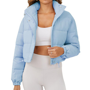 Manteau matelassé de qualité supérieure à la mode d'hiver duvet veste chaude à fermeture éclair sport personnalisée duvet veste à bulles pour femmes - Product Image 1