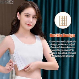 4198 ganchos frontales de talla grande, sujetador sin aros de copa profunda a la moda, cobertura completa en la espalda, sujetadores de realce con espalda ancha, sujetadores moldeadores de grasa en la espalda - Product Image 3