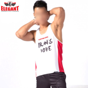 Camiseta Deportiva Personalizada en Diferentes Colores Sólidos en Contraste, Buena Calidad, Estilo Nuevo, Ropa Masculina para Fitness - Product Image 3