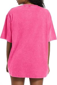 T-shirt personnalisé en coton épais respirant délavé à l'acide délavé au soleil Style décontracté pour les sports d'été Jogging Yoga-Long 220 grammes - Product Image 2