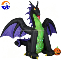 Dragon gonflable commercial personnalisé 2026 Chenghuang à livraison rapide, dragon volant gonflable avec boule de cristal à vendre
