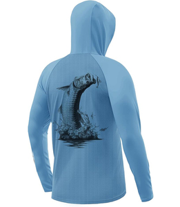 Concevez votre propre maillot de pêche au bar de tournoi avec impression par sublimation manches longues UPF 50 ensembles adultes respirants grande taille - Product Image 2