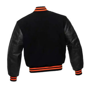 Veste en laine de haute qualité pour homme, sur mesure, style universitaire, broderie, col montant, nouvelle collection, style lycée - Product Image 2