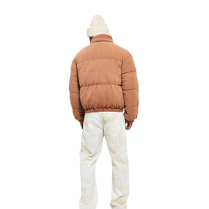 Chaqueta Acolchada de Nailon Personalizada al por Mayor, Chaqueta Acolchada de Invierno para Hombre, Brillante, con Capucha Extraíble, Transpirable, Personalizada OEM - Product Image 2