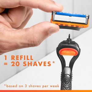 Repuestos de Cuchillas de Afeitar Desechables de Doble Filo de Acero Inoxidable para Hombre Fusion5, Paquete de 12 con Lubrastrip para Mayor Comodidad - Product Image 5
