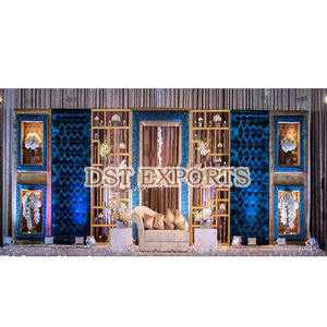 Décoration de scène de mariage occidental Canada, panneaux de fond de mariage asiatique, panneau en cuir pour mariage prix de gros scène personnalisée - Product Image 1