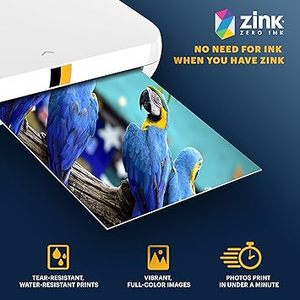 Papel Fotográfico Kodak Zink Premium de 2x3 Pulgadas (100 Hojas), Compatible con PRINTOMATIC Smile y Step, Tamaños A3 y A4, 260g - Product Image 5