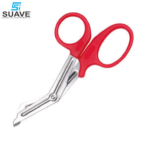 กรรไกรบาดเจ็บ กรรไกรแพทย์สีแดง 1 ชิ้น กรรไกรบาดเจ็บผ้าพันแผลคุณภาพดีที่สุดสําหรับพยาบาลโดย SUAVE เครื่องมือผ่าตัด - Product Image 3
