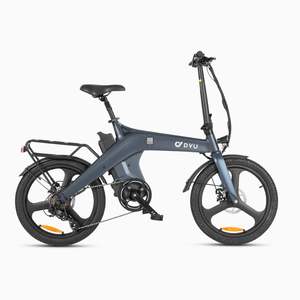 Bicicleta Eléctrica Urbana DYU T1 de 20 Pulgadas con Cuadro Plegable, Motor Central de 250W, Batería de Litio Integrada y Motor en la Rueda Trasera - Product Image 1
