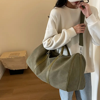 Sac de sport de luxe en toile de coton fait à la main Bagages de voyage de grande capacité pour hommes femmes Fermeture éclair légère pour les voyages en plein air