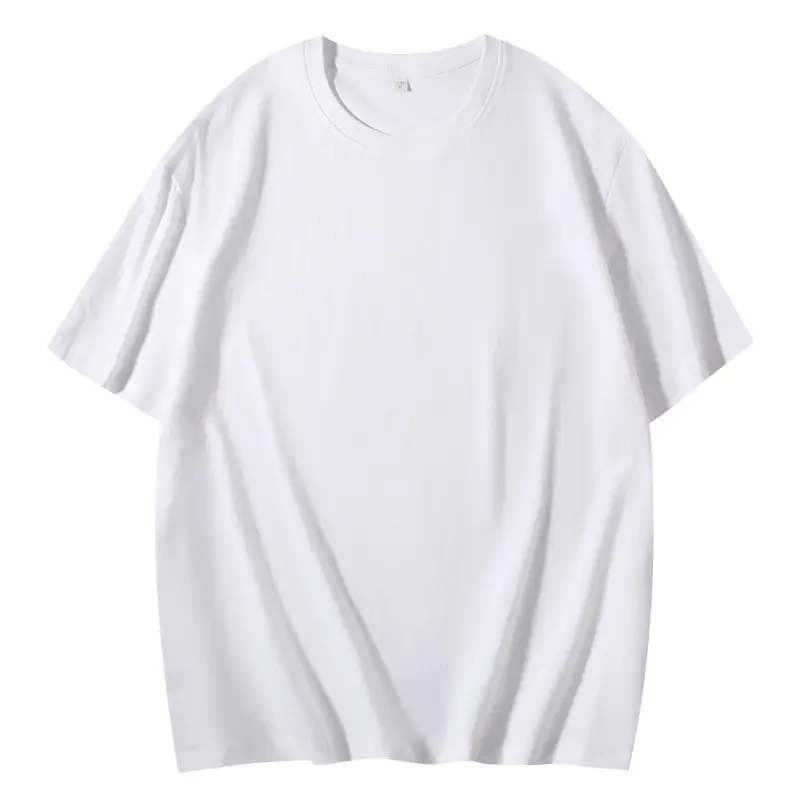 Nuovo Logo personalizzato OEM T-shirt 180g a maniche corte T-shirt in cotone tinta unita T-shirt girocollo girocollo da uomo