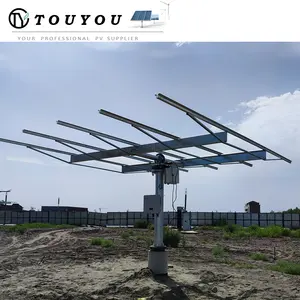 Touyou 8kw 10kw 2-As Volgsysteem Dual Axis Sun Tracking Draagbare Zonnestelsel Tracer Solaire Ondersteuning Solaires Pivotant