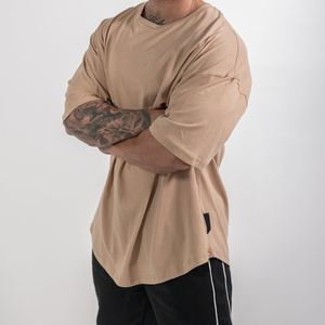 Venta al por mayor 100% algodón hombres camisetas de ajuste holgado de gran tamaño de impresión Casual Fit DTG diseño impreso camisetas - Product Image 4