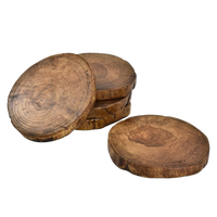 Sous-verres en bois au design naturel, écologiques, durables, accessoires de décoration de table modernes, articles de cuisine les plus vendus, prix de gros