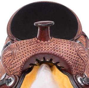 Juego de tachuelas para caballos de carreras occidentales en inglés de calidad superior, sillín de Material sintético de cuero genuino para equitación PUSHPA OVERSEAS - Product Image 6