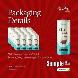 Bebida de Semillas de Chía de 320 ml, Sabor Original de Interfresh Vietnam, Fabricante de Bebidas y Servicio Global OEM ODM - Product Image 4