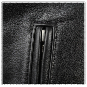 Chaleco de cuero personalizado para hombre, certificado CE, ropa de motorista duradera para motociclismo, ropa deportiva de talla grande, equipo de protección - Product Image 5