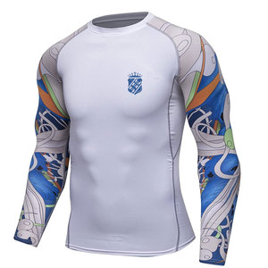 เสื้อรัดกล้ามเนื้อ MMA รุ่นใหม่ ระบายอากาศได้ดี ผลิตจากผ้าสแปนเด็กซ์/โพลีเอสเตอร์ แขนยาว เป็นมิตรต่อสิ่งแวดล้อม ขนาดสั่งทำได้ คุณภาพสูง ขายดีที่สุด - Product Image 2